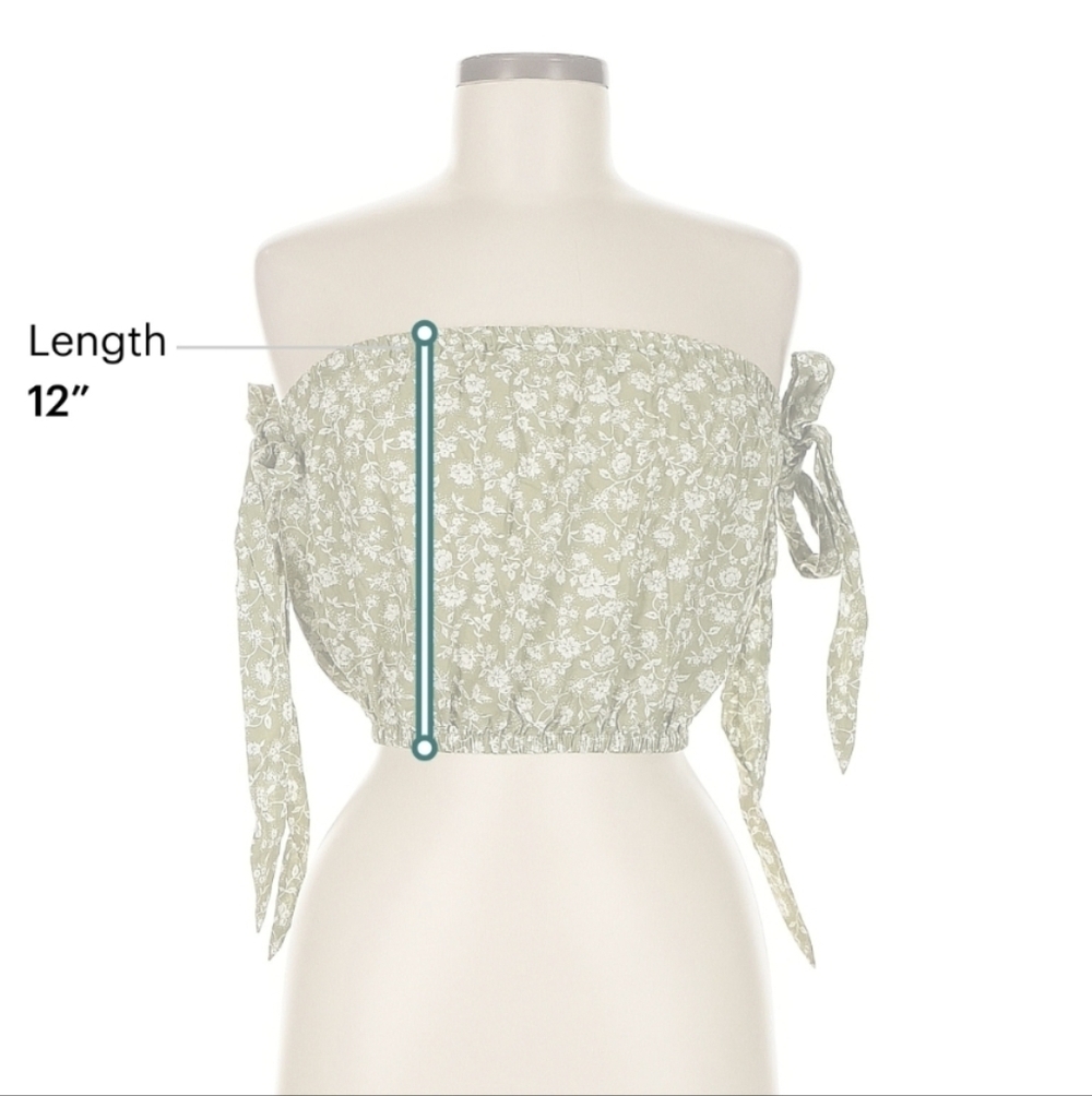 Eberjey Garden Andy Off-Shoulder Crop Top NWT Size Medium - Picture 8 of 9